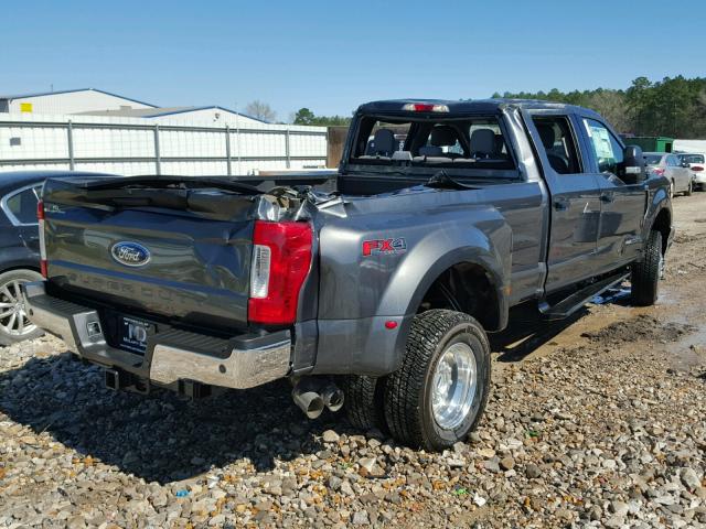 1FT8W3DT8HEB32803 - 2017 FORD F350 SUPER GRAY photo 4