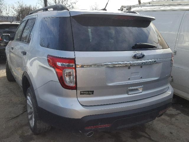 1FM5K8B86FGC44071 - 2015 FORD EXPLORER SILVER photo 3