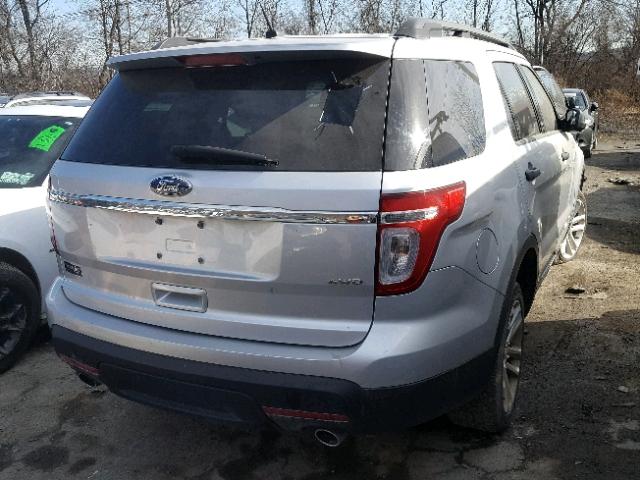 1FM5K8B86FGC44071 - 2015 FORD EXPLORER SILVER photo 4