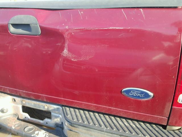 1FTRX17273NA84910 - 2003 FORD F150 RED photo 9