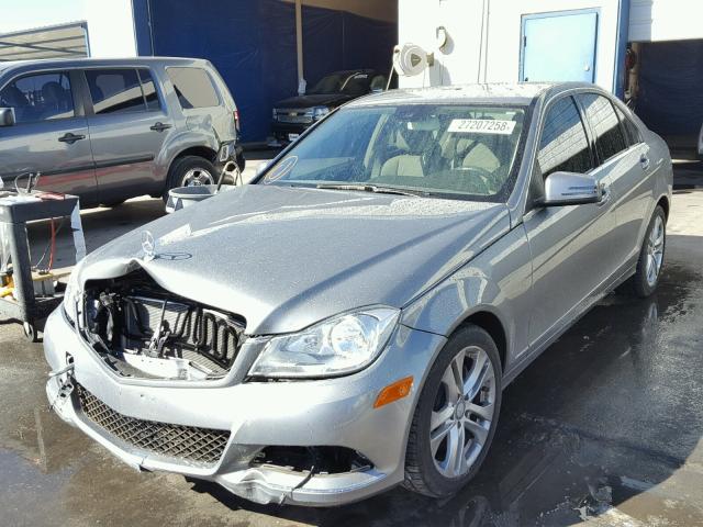 WDDGF8AB0EA953066 - 2014 MERCEDES-BENZ C 300 4MAT GRAY photo 2