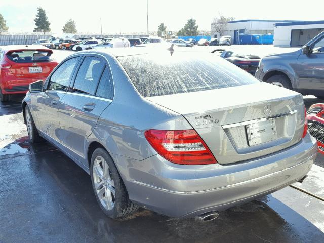 WDDGF8AB0EA953066 - 2014 MERCEDES-BENZ C 300 4MAT GRAY photo 3