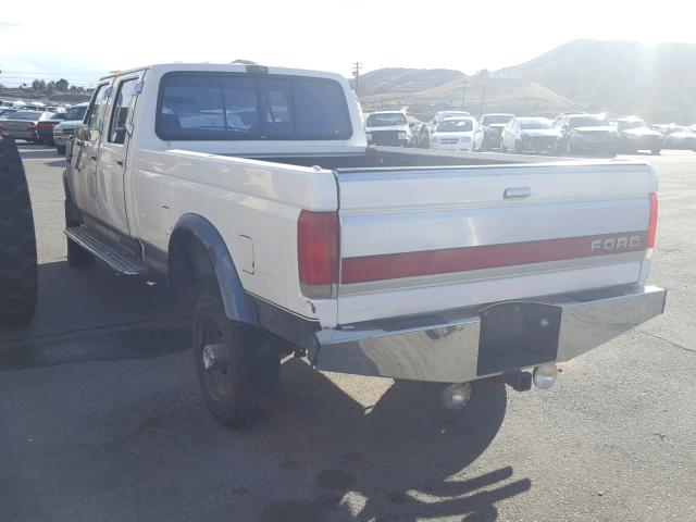 2FTJW36G3LCA85843 - 1990 FORD F350 WHITE photo 3