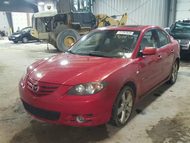 JM1BK123341203058 - 2004 MAZDA 3 S RED photo 2