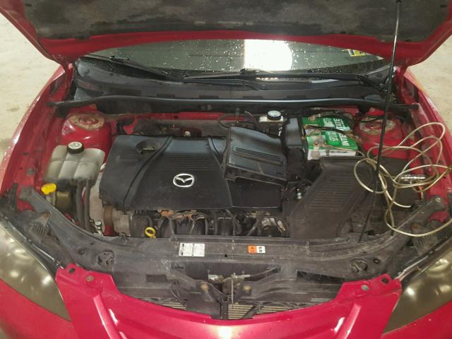 JM1BK123341203058 - 2004 MAZDA 3 S RED photo 7