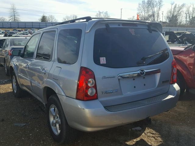 4F2CZ96135KM30544 - 2005 MAZDA TRIBUTE S SILVER photo 3