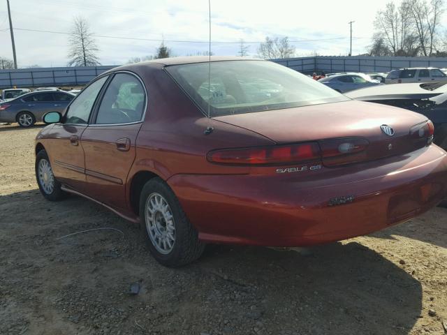 1MELM50U5VG626139 - 1997 MERCURY SABLE GS BURGUNDY photo 3