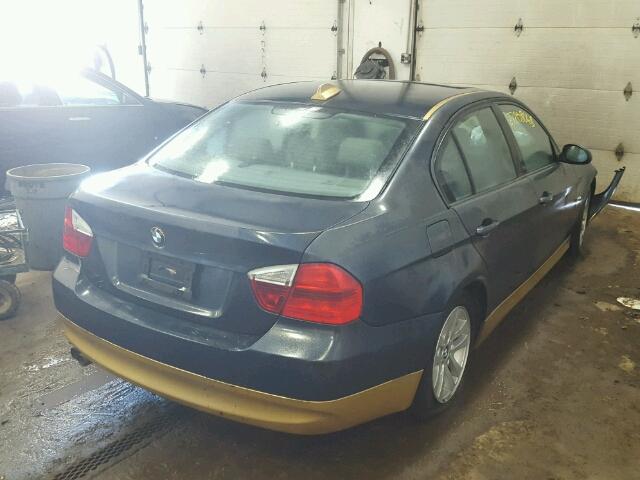 WBAVB17516NK40156 - 2006 BMW 325 I AUTO BLUE photo 4