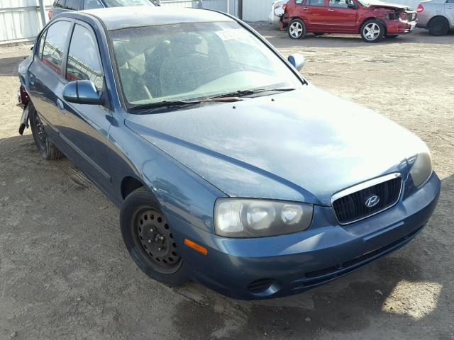 KMHDN45D32U420686 - 2002 HYUNDAI ELANTRA GL GREEN photo 1