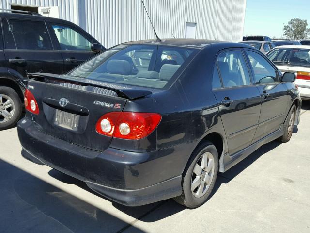 1NXBR32E76Z636386 - 2006 TOYOTA COROLLA CE BLACK photo 4