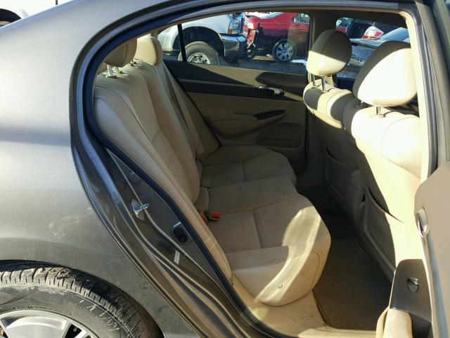 JHMFA36218S001481 - 2008 HONDA CIVIC HYBR GRAY photo 6