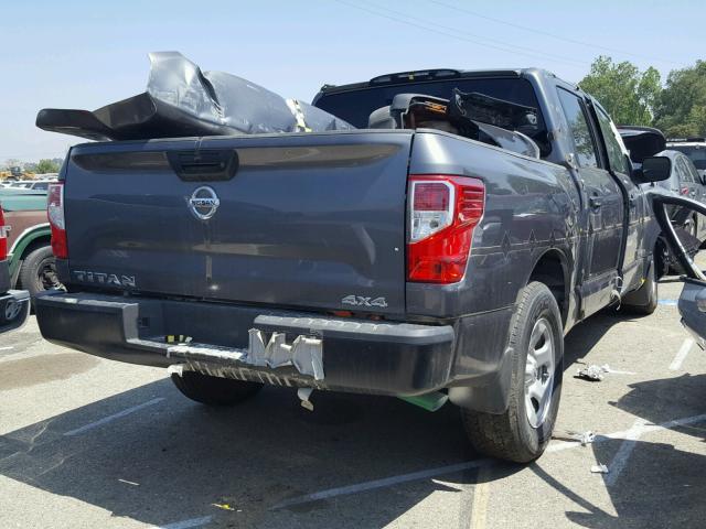 1N6AA1EJ4HN513532 - 2017 NISSAN TITAN S GRAY photo 4