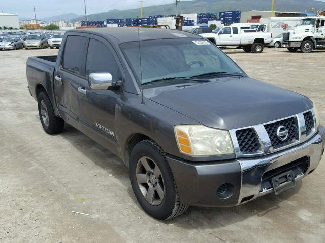 1N6AA07A05N523588 - 2005 NISSAN TITAN XE GRAY photo 1