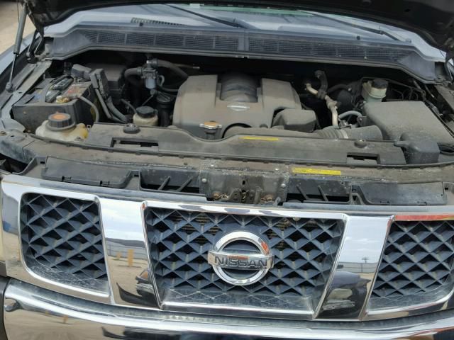 1N6AA07A05N523588 - 2005 NISSAN TITAN XE GRAY photo 7