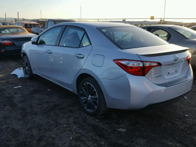 5YFBURHEXGP443726 - 2016 TOYOTA COROLLA L SILVER photo 3