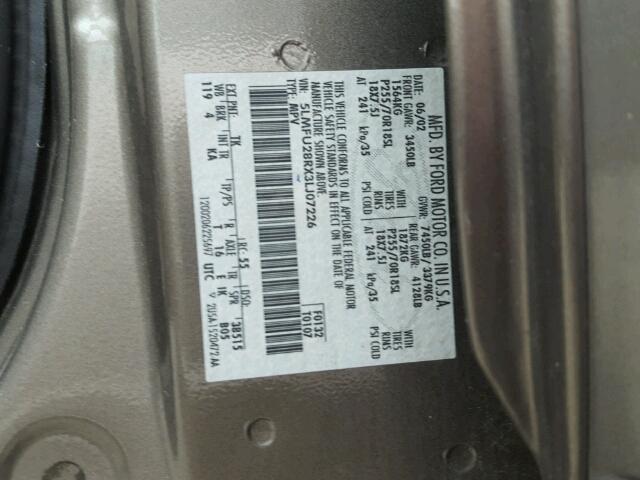 5LMFU28RX3LJ07226 - 2003 LINCOLN NAVIGATOR BROWN photo 10