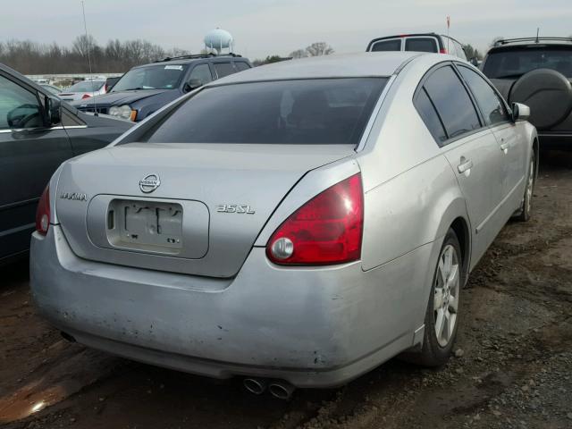 1N4BA41EX4C851191 - 2004 NISSAN MAXIMA SE SILVER photo 4