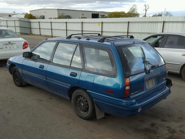 3FAPP15J8PR136684 - 1993 FORD ESCORT LX GREEN photo 3