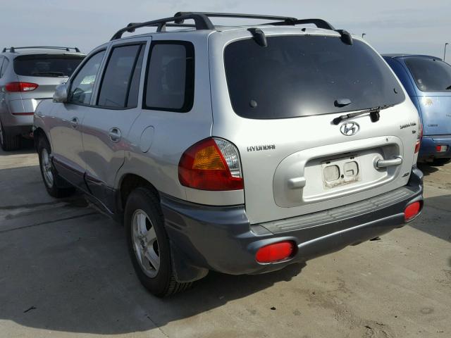 KM8SC73D32U179066 - 2002 HYUNDAI SANTA FE G SILVER photo 3