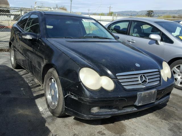 WDBRN47J92A370499 - 2002 MERCEDES-BENZ C 230K SPO BLACK photo 1