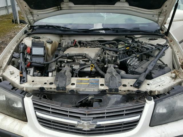 2G1WF52E959249532 - 2005 CHEVROLET IMPALA WHITE photo 7