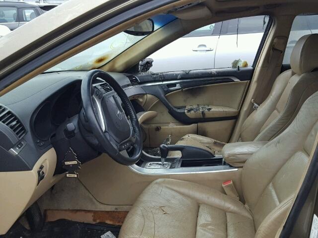 19UUA66298A802578 - 2008 ACURA TL BEIGE photo 5