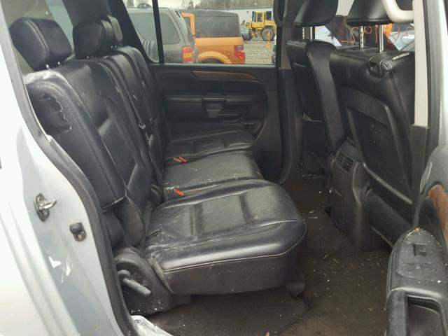 5N1AA08C38N617936 - 2008 NISSAN ARMADA SE SILVER photo 6