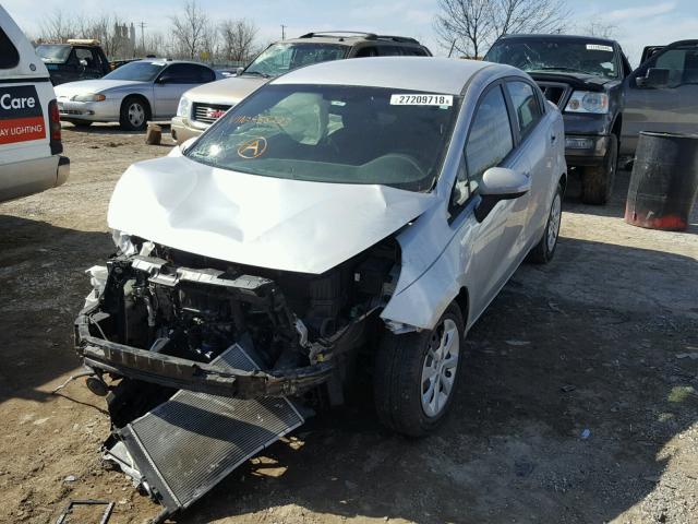KNADM4A38F6458233 - 2015 KIA RIO LX Արծաթագույն լուսանկար 2