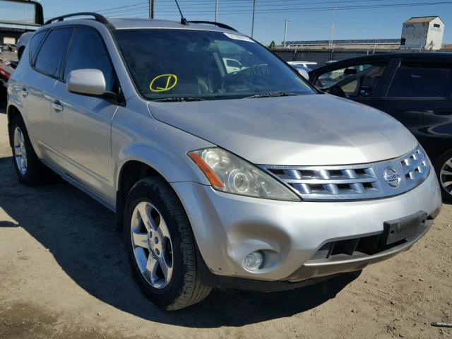 JN8AZ08T24W207683 - 2004 NISSAN MURANO SL SILVER photo 1