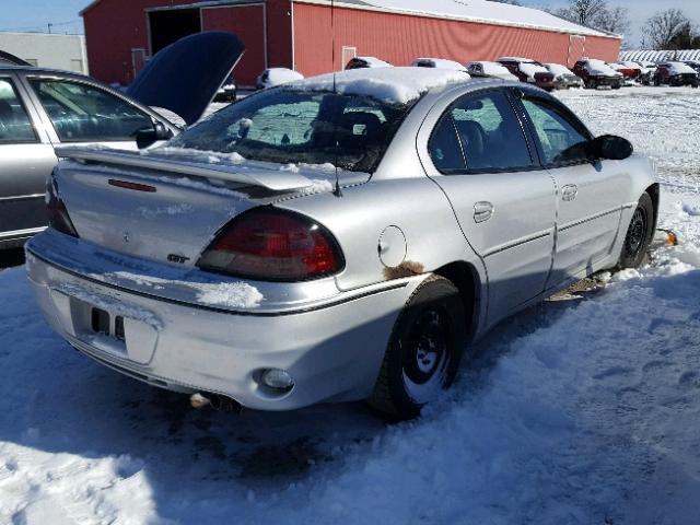 1G2NV52E53C202627 - 2003 PONTIAC GRAND AM G GRAY photo 4