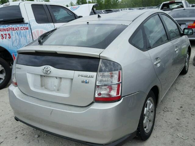 JTDKB20U153002525 - 2005 TOYOTA PRIUS GRAY photo 4