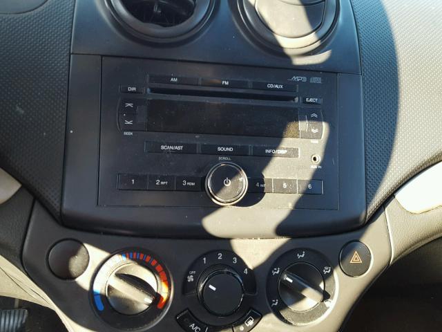 KL1TD56607B067987 - 2007 CHEVROLET AVEO BASE Kırmızı fotoğraf 9