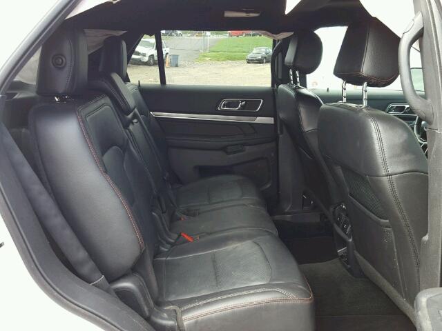 1FM5K8GT8GGC53532 - 2016 FORD EXPLORER S WHITE photo 6