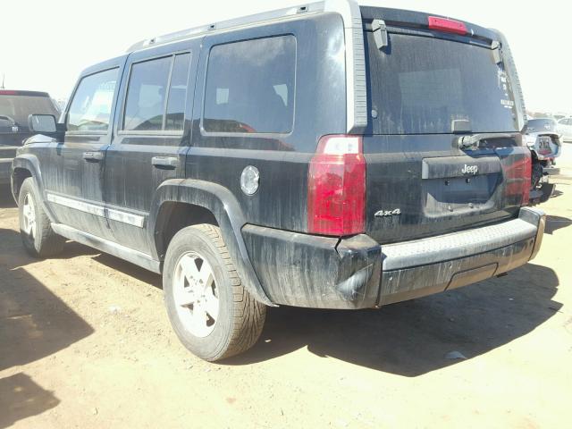 1J8HG48K76C338135 - 2006 JEEP COMMANDER BLACK photo 3