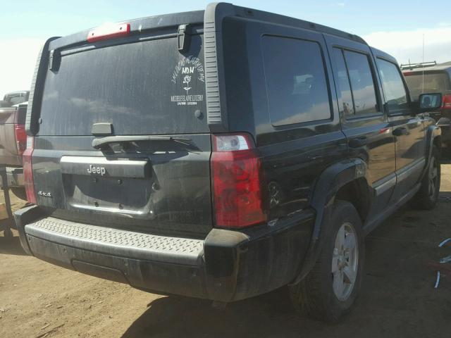 1J8HG48K76C338135 - 2006 JEEP COMMANDER BLACK photo 4
