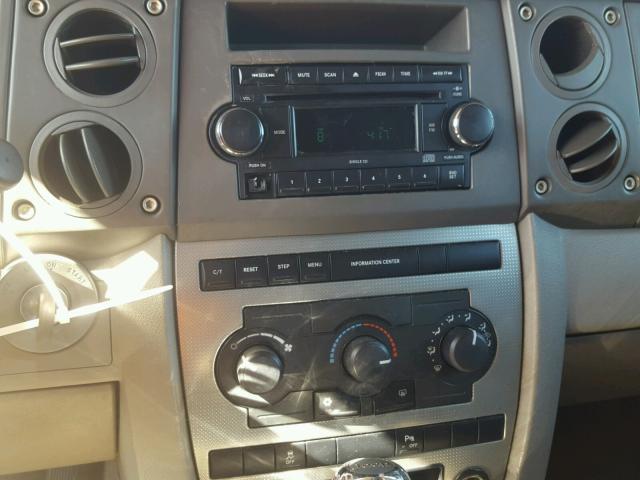 1J8HG48K76C338135 - 2006 JEEP COMMANDER BLACK photo 9