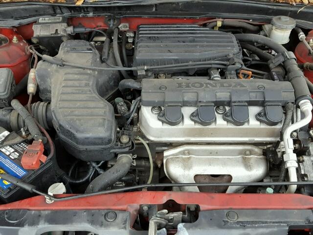 1HGEM22534L081807 - 2004 HONDA CIVIC LX RED photo 7