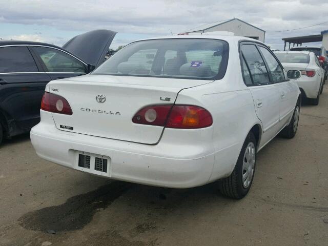 1NXBR12EX1Z562121 - 2001 TOYOTA COROLLA CE WHITE photo 4