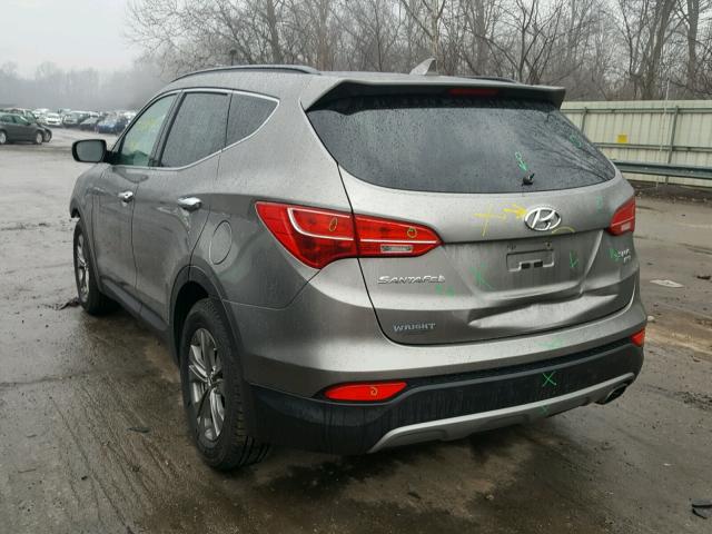 5XYZUDLB6DG035982 - 2013 HYUNDAI SANTA FE S GRAY photo 3