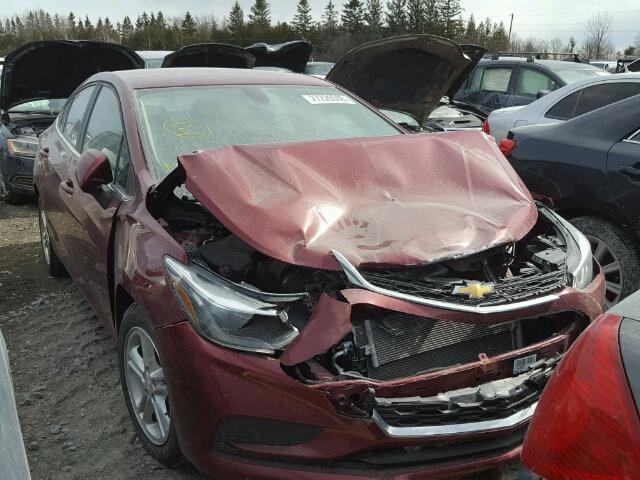 1G1BE5SM8G7288500 - 2016 CHEVROLET CRUZE LT RED photo 1