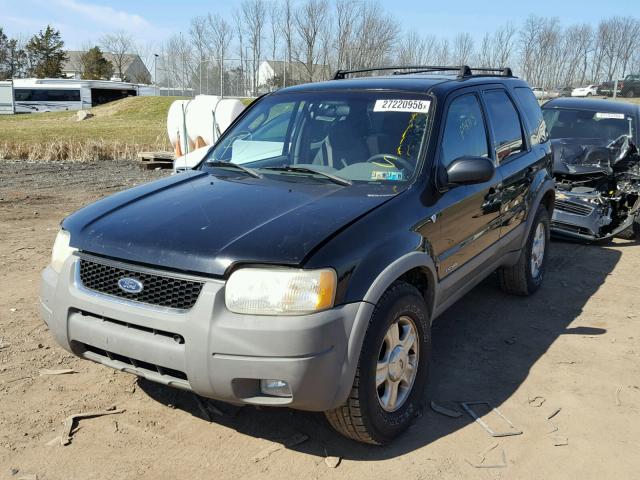 1FMCU04121KF98713 - 2001 FORD ESCAPE XLT BLACK photo 2