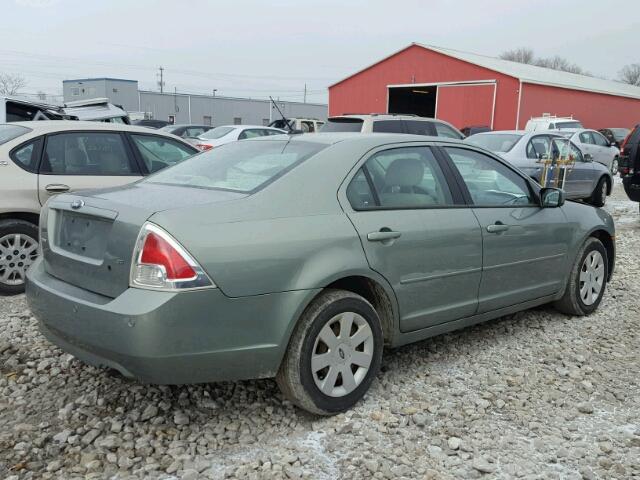 3FAHP07Z58R140050 - 2008 FORD FUSION SE GREEN photo 4