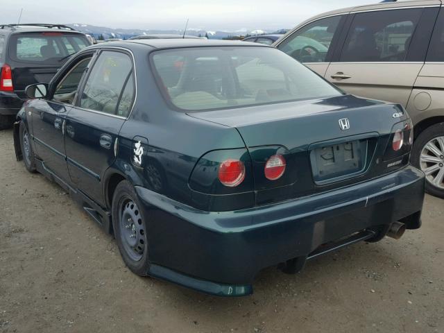 JHMEJ8641YS003869 - 2000 HONDA CIVIC EX GREEN photo 3