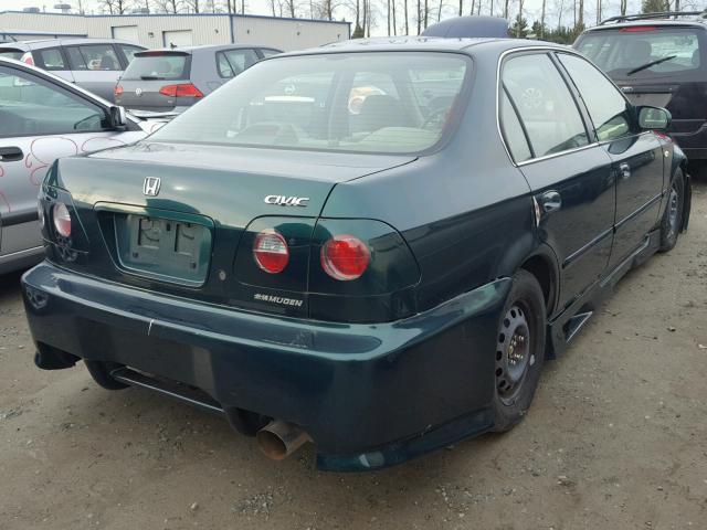 JHMEJ8641YS003869 - 2000 HONDA CIVIC EX GREEN photo 4