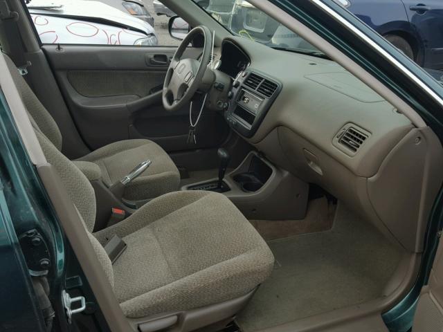 JHMEJ8641YS003869 - 2000 HONDA CIVIC EX მწვანე ფოტო 5