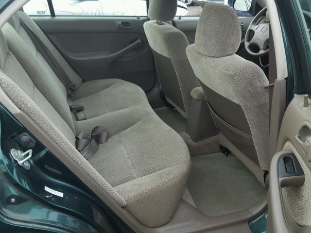 JHMEJ8641YS003869 - 2000 HONDA CIVIC EX მწვანე ფოტო 6