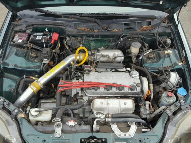 JHMEJ8641YS003869 - 2000 HONDA CIVIC EX მწვანე ფოტო 7