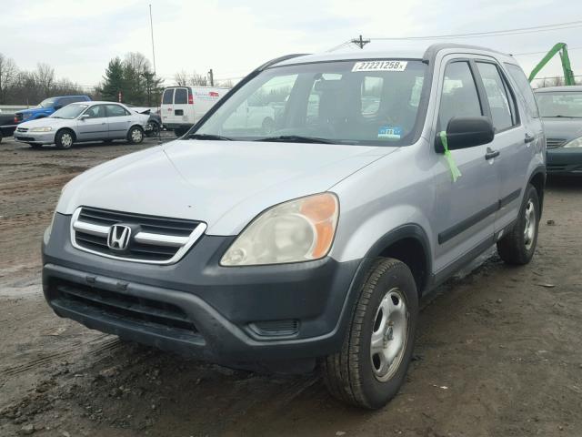 JHLRD68423C004854 - 2003 HONDA CR-V LX SILVER photo 2