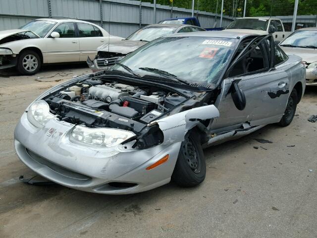 1G8ZN14802Z308129 - 2002 SATURN SC1 SILVER photo 2