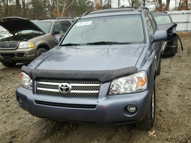 JTEEW21AX60015214 - 2006 TOYOTA HIGHLANDER BLUE photo 9